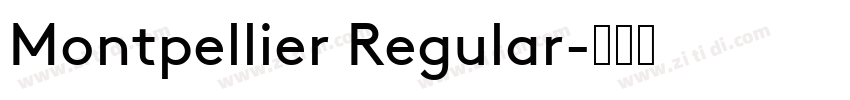 Montpellier Regular字体转换